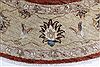 Chobi Brown Round Hand Knotted 60 X 60  Area Rug 250-23546 Thumb 2