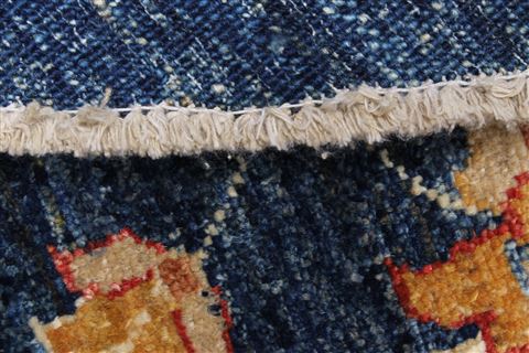 Chobi Blue Round Hand Knotted 64 X 64 Area Rug 250-23547 Image 10
