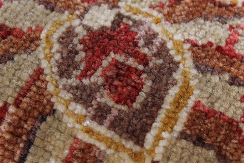 Chobi Blue Round Hand Knotted 64 X 64 Area Rug 250-23547 Image 7