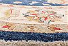 Chobi Blue Round Hand Knotted 64 X 64 Area Rug 250-23547 Thumb 4