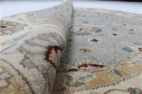 Chobi Grey Round Hand Knotted 510 X 511 Area Rug 250-23552 Image 8