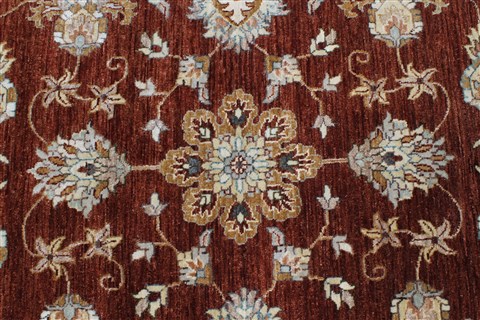 Chobi Brown Round Hand Knotted 61 X 61 Area Rug 250-23555 Image 4