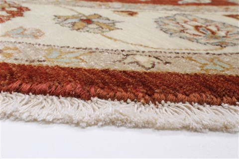Chobi Brown Round Hand Knotted 61 X 61 Area Rug 250-23555 Image 5