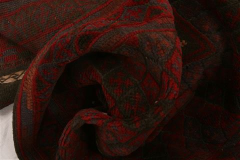 Baluch Red Runner Hand Knotted 22 X 90 Area Rug 100-23557 Image 2