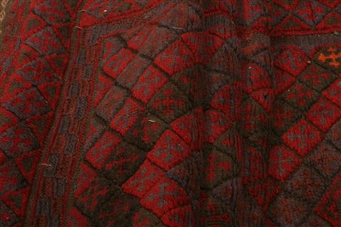 Baluch Red Runner Hand Knotted 22 X 90 Area Rug 100-23557 Image 4