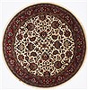 Jaipur White Round Hand Knotted 60 X 60  Area Rug 250-23561 Thumb 0