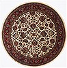 Jaipur White Round Hand Knotted 60 X 60 Area Rug 250-23561 Thumb 0