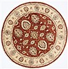 Karajeh Brown Round Hand Knotted 60 X 60  Area Rug 250-23563 Thumb 0