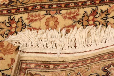 Sarouk Beige Runner Hand Knotted 28 X 911 Area Rug 100-23564 Image 9