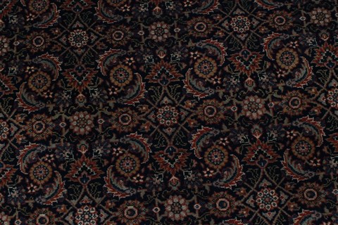 Herati Blue Round Hand Knotted 60 X 60 Area Rug 250-23565 Image 4