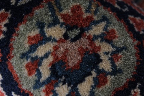 Herati Blue Round Hand Knotted 60 X 60 Area Rug 250-23565 Image 9