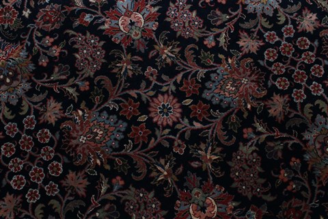 Kashmar Blue Round Hand Knotted 510 X 510 Area Rug 250-23567 Image 4