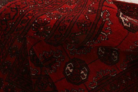 Bokhara Red Runner Hand Knotted 31 X 102 Area Rug 100-23579 Image 4