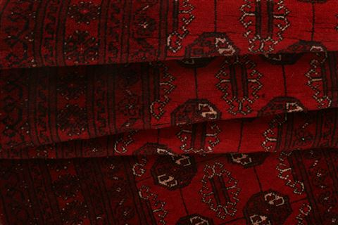 Bokhara Red Runner Hand Knotted 31 X 102 Area Rug 100-23579 Image 7
