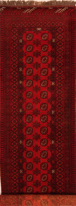 Bokhara Red Runner Hand Knotted 31 X 102 Area Rug 100-23579 Image 0