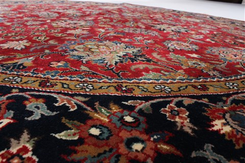 Kashmar Red Round Hand Knotted 60 X 60 Area Rug 250-23585 Image 2