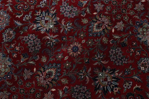 Kashmar Red Round Hand Knotted 60 X 60 Area Rug 250-23585 Image 4