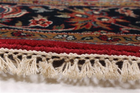 Kashmar Red Round Hand Knotted 60 X 60 Area Rug 250-23585 Image 5