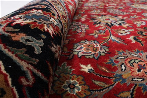 Kashmar Red Round Hand Knotted 60 X 60 Area Rug 250-23585 Image 9