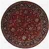 Kashmar Red Round Hand Knotted 60 X 60 Area Rug 250-23585 Thumb 0