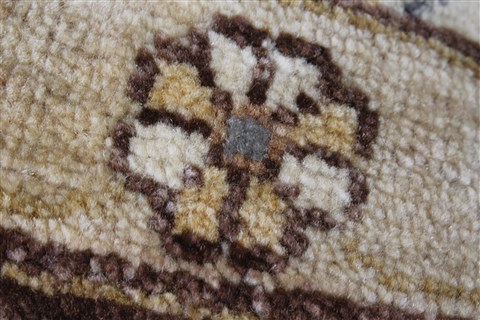 Chobi Beige Round Hand Knotted 60 X 62 Area Rug 250-23592 Image 7