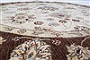 Chobi Beige Round Hand Knotted 60 X 62  Area Rug 250-23592 Thumb 2