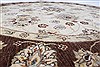 Chobi Beige Round Hand Knotted 60 X 62 Area Rug 250-23592 Thumb 2