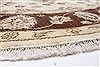 Chobi Beige Round Hand Knotted 60 X 62  Area Rug 250-23592 Thumb 5