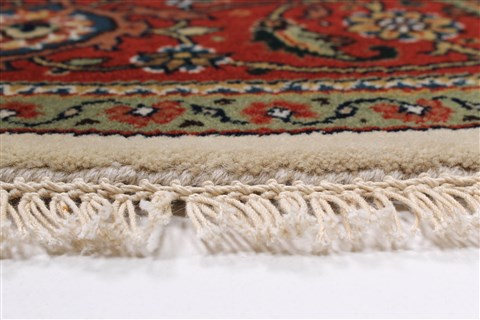 Herati Beige Round Hand Knotted 61 X 61 Area Rug 250-23601 Image 5