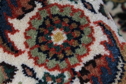 Herati Beige Round Hand Knotted 61 X 61 Area Rug 250-23601 Image 7