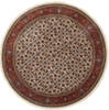 Herati Beige Round Hand Knotted 61 X 61  Area Rug 250-23601 Thumb 0