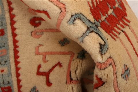 Kazak Beige Runner Hand Knotted 29 X 111 Area Rug 100-23603 Image 2