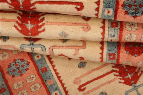 Kazak Beige Runner Hand Knotted 29 X 111 Area Rug 100-23603 Image 6
