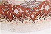 Tabriz White Round Hand Knotted 67 X 67 Area Rug 250-23604 Thumb 5