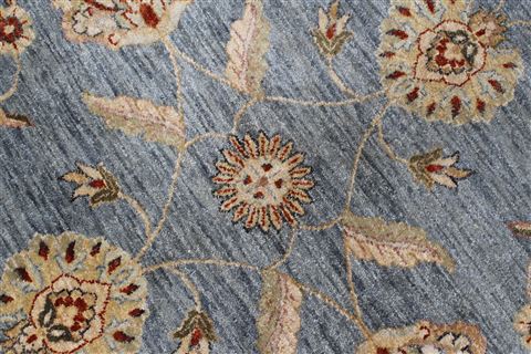 Chobi Grey Round Hand Knotted 60 X 60 Area Rug 250-23606 Image 4