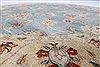 Chobi Grey Round Hand Knotted 60 X 60 Area Rug 250-23606 Thumb 2
