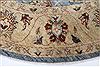 Chobi Grey Round Hand Knotted 60 X 60 Area Rug 250-23606 Thumb 3