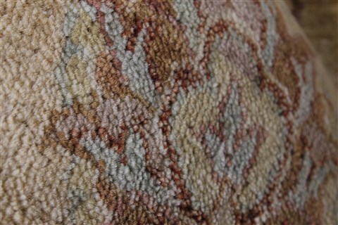 Pishavar Beige Round Hand Knotted 61 X 62 Area Rug 250-23607 Image 9