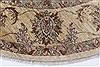 Pishavar Beige Round Hand Knotted 61 X 62  Area Rug 250-23607 Thumb 3