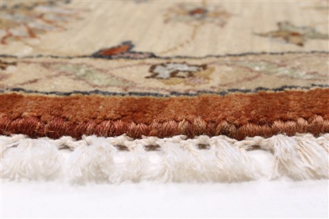 Pishavar Brown Round Hand Knotted 511 X 511 Area Rug 250-23613 Image 5