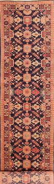 Kazak Blue Runner Hand Knotted 2'6" X 14'1"  Area Rug 100-23620