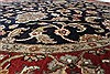 Kashan Black Round Hand Knotted 60 X 60  Area Rug 250-23625 Thumb 2