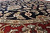 Kashan Black Round Hand Knotted 60 X 60 Area Rug 250-23625 Thumb 2