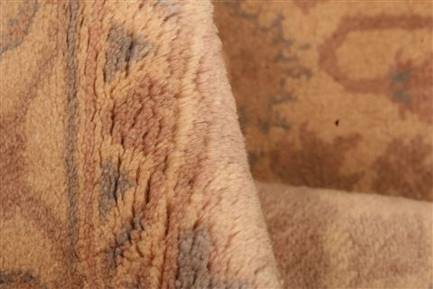 Oushak Beige Runner Hand Knotted 24 X 68 Area Rug 100-23626 Image 1