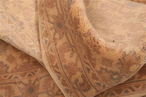 Oushak Beige Runner Hand Knotted 24 X 68 Area Rug 100-23626 Image 2