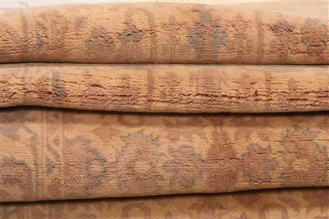Oushak Beige Runner Hand Knotted 24 X 68 Area Rug 100-23626 Image 5