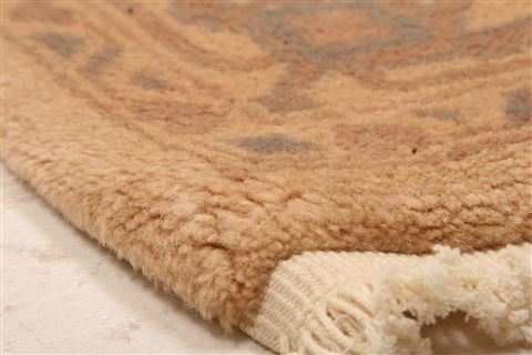 Oushak Beige Runner Hand Knotted 24 X 68 Area Rug 100-23626 Image 8