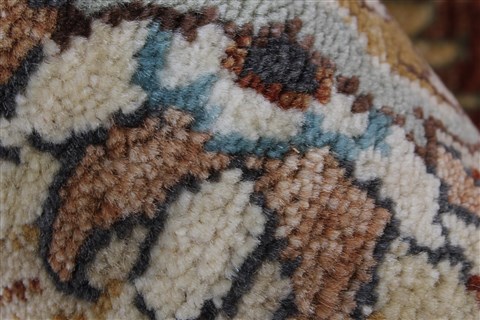 Ziegler Brown Round Hand Knotted 62 X 62  Area Rug 250-23627 Image 8