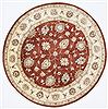 Ziegler Brown Round Hand Knotted 62 X 62  Area Rug 250-23627 Thumb 0