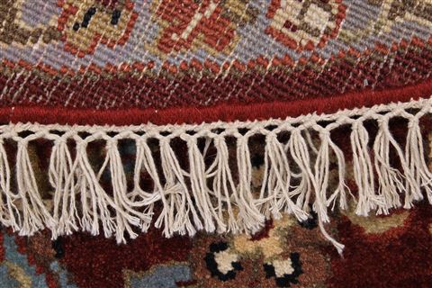 Kashan Red Round Hand Knotted 62 X 62 Area Rug 250-23629 Image 2